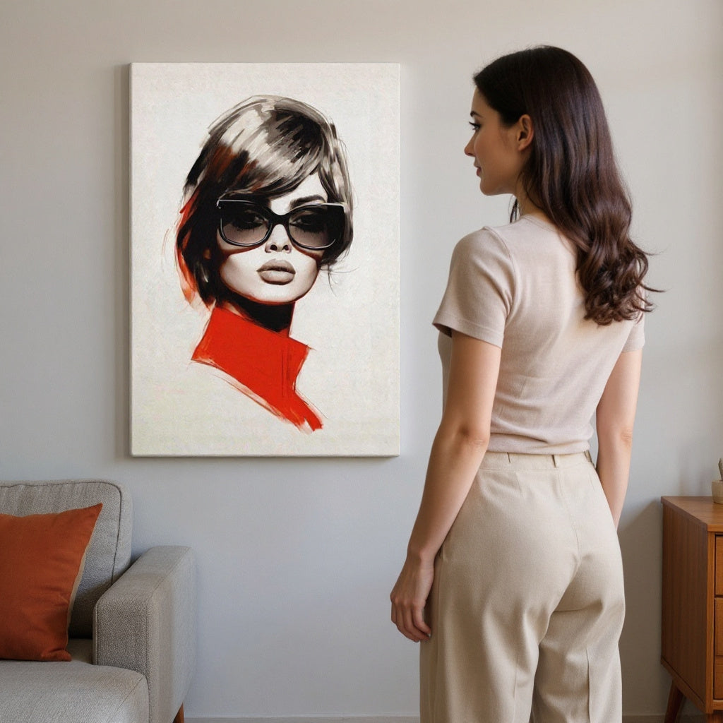 Her Favorite Headshot Canvas Print