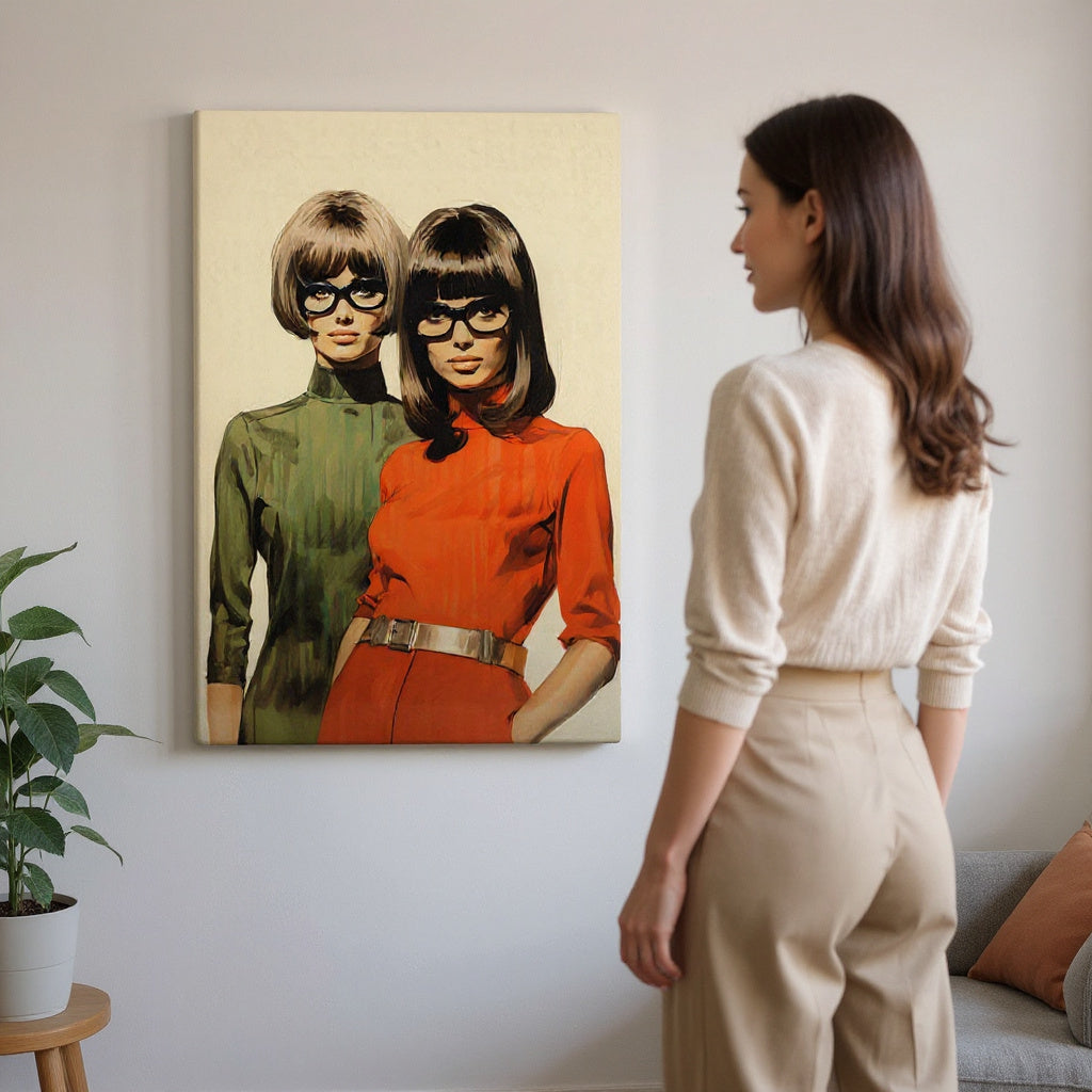 Panache In Glasses Canvas Print
