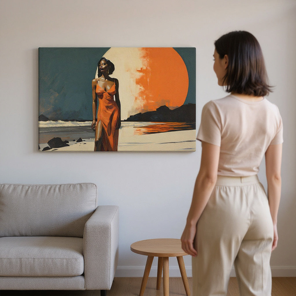 Serenaded By The Supermoon Canvas Print