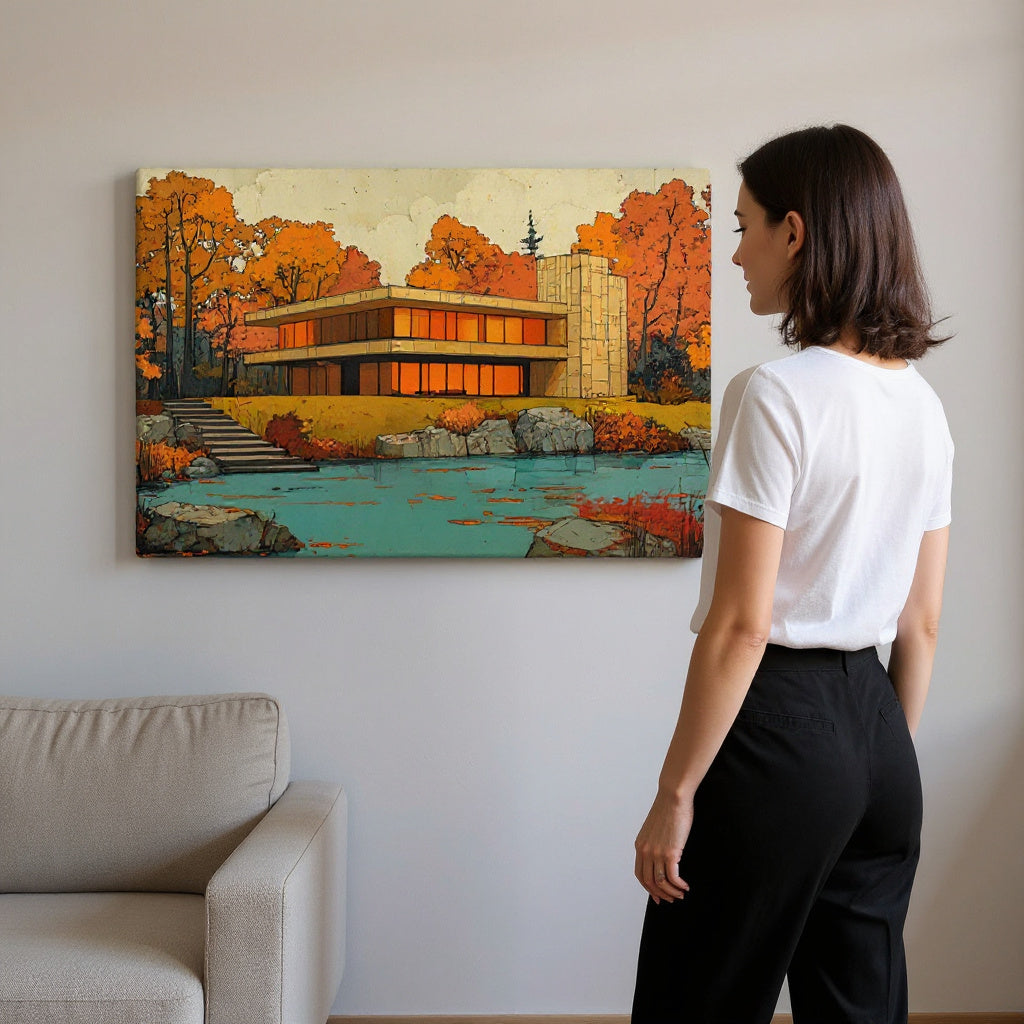 Serenity By Way Of Glass and Stone Canvas Print