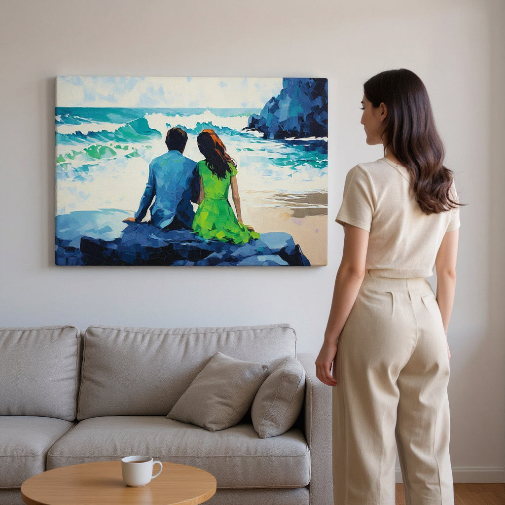 Waves Of Matrimony Canvas Print