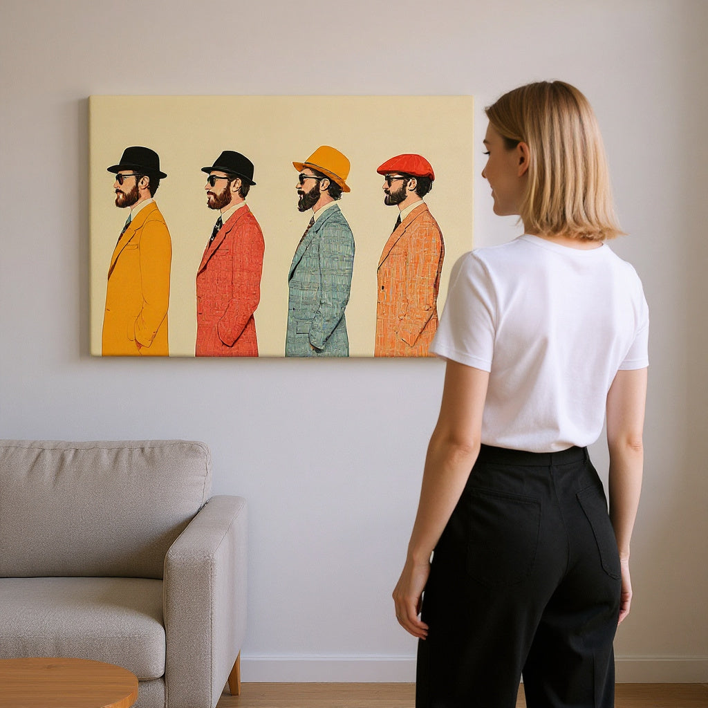 A Quartet of Cool Canvas Print