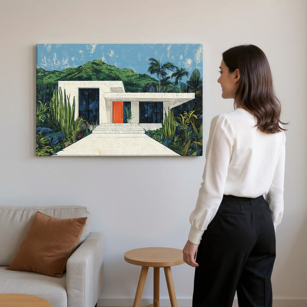Bauhaus Meets Bohemia Canvas Print