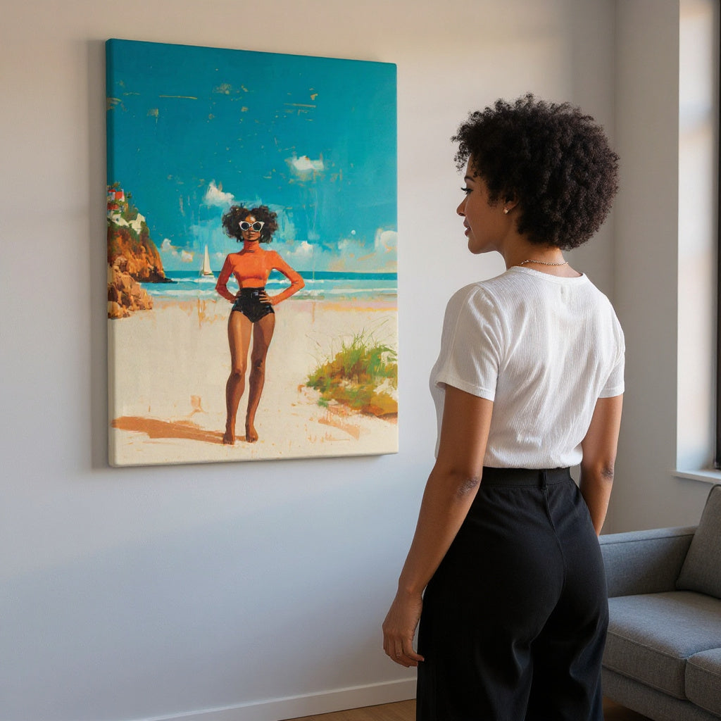The Beach Is Better In Hot Pants Canvas Print