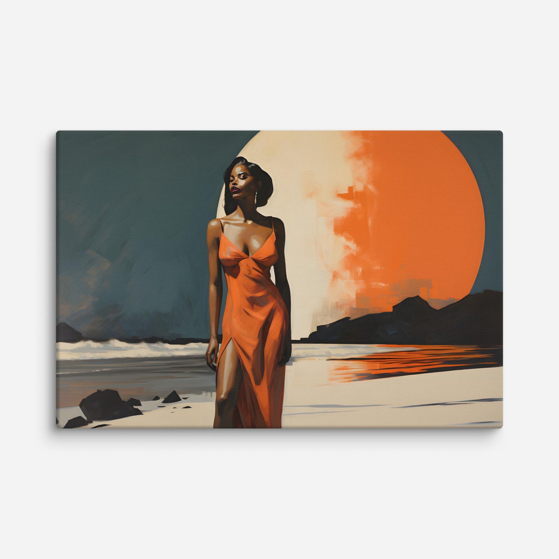 Serenaded By The Supermoon Canvas Print