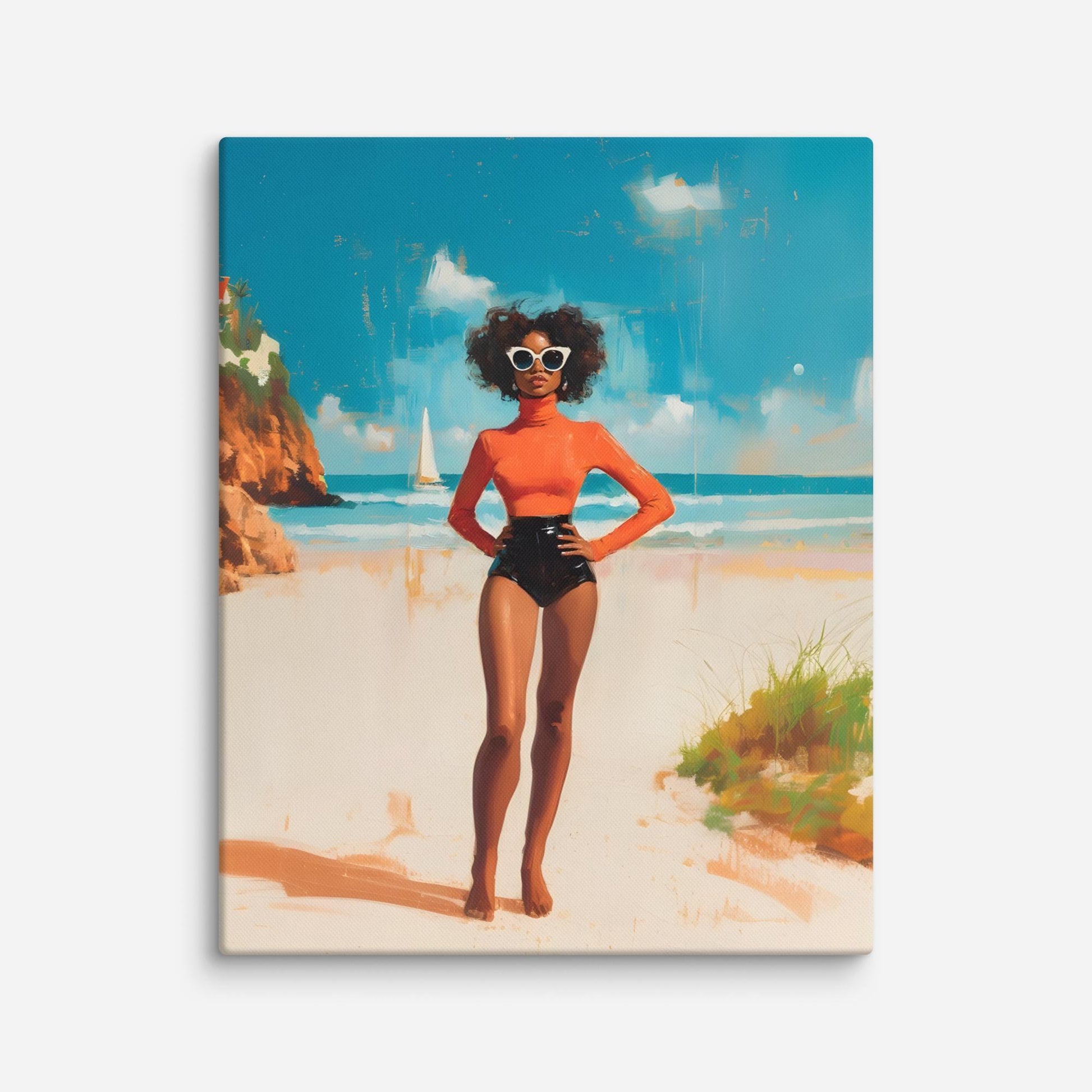 The Beach Is Better In Hot Pants Canvas Print